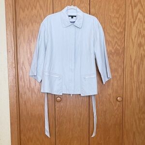 “Trench” style short jacket. Water resistant